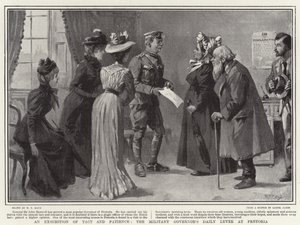 En utstilling av takt og tålmodighet, den militære guvernørens daglige Levee i Pretoria av William T. Maud